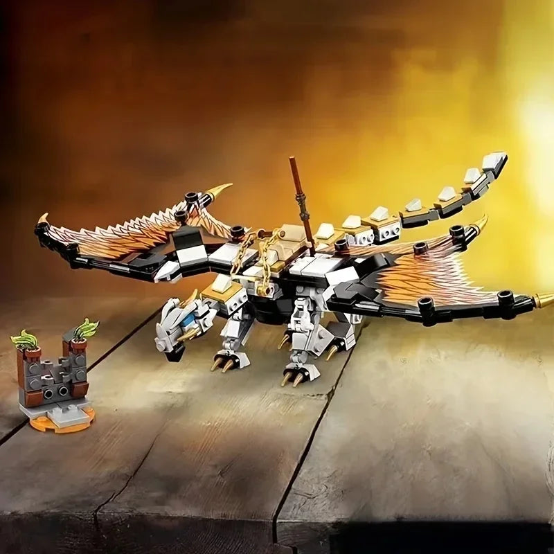 332PCS Master Wu Battle Dragon Building Block set gift and model technology building block children toy gift