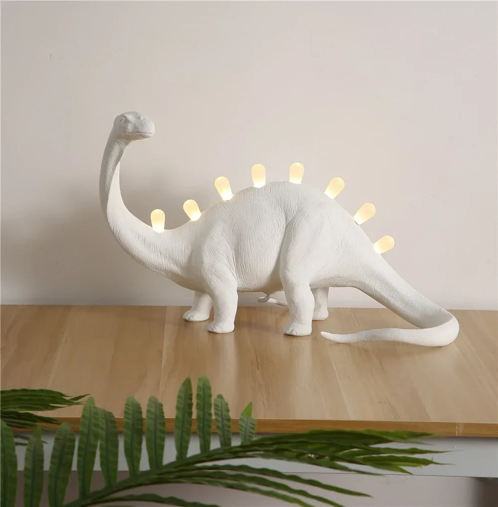 Modern JURASSIC Dinosaur Table Lamps Creative Animal Resin Lamp for Bedroom Home Lamp Cartoon Art Decor Room Decor Lights