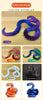 Snake Toy 3D Printed Viper Toy Gem Eye Joints Movable Figure Landscaping Ornaments Office Decoration Home Decorations Decor Toys