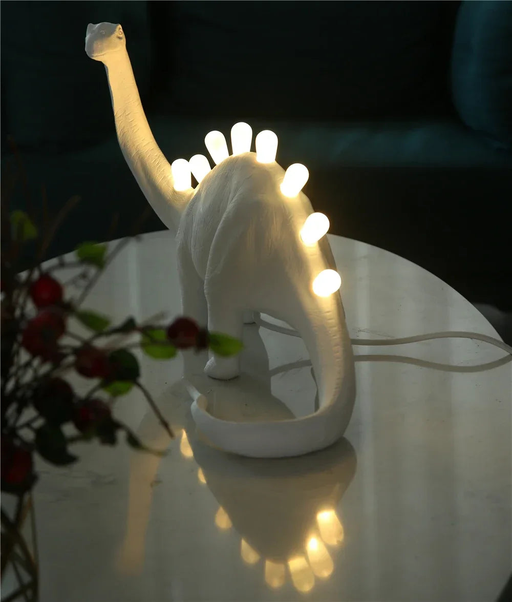 Modern JURASSIC Dinosaur Table Lamps Creative Animal Resin Lamp for Bedroom Home Lamp Cartoon Art Decor Room Decor Lights