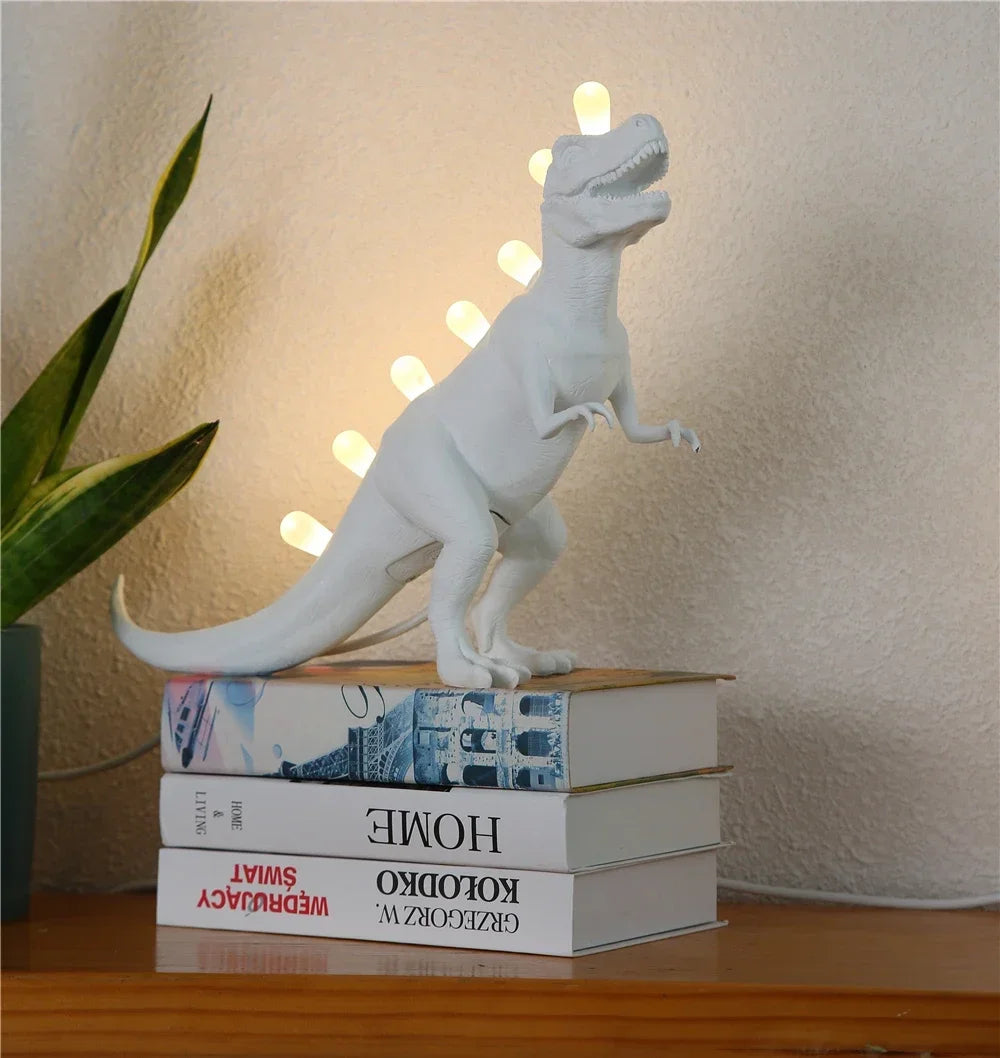Modern JURASSIC Dinosaur Table Lamps Creative Animal Resin Lamp for Bedroom Home Lamp Cartoon Art Decor Room Decor Lights