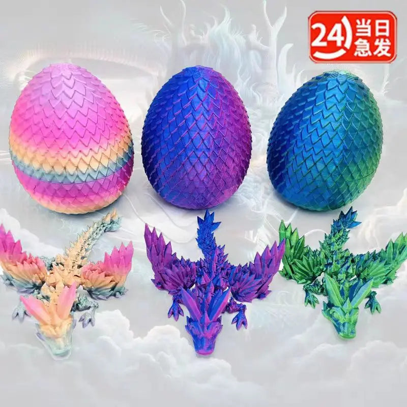 3D Printed Dragon Ornament Desktop Ornament 3d Printed Animals Home Office Craft Printed Figures Christmas Gifts