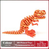 3D Printed Tyrannosaurus Rex Realistic Dinosaur Model Jointed Full Movable Birthday Gift Realistic Animals Decorative Desktop