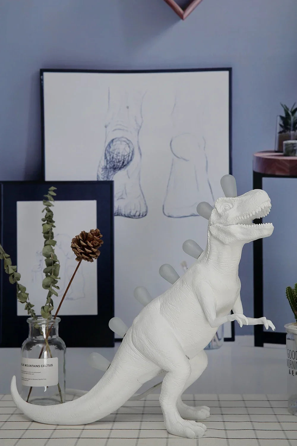 Modern JURASSIC Dinosaur Table Lamps Creative Animal Resin Lamp for Bedroom Home Lamp Cartoon Art Decor Room Decor Lights