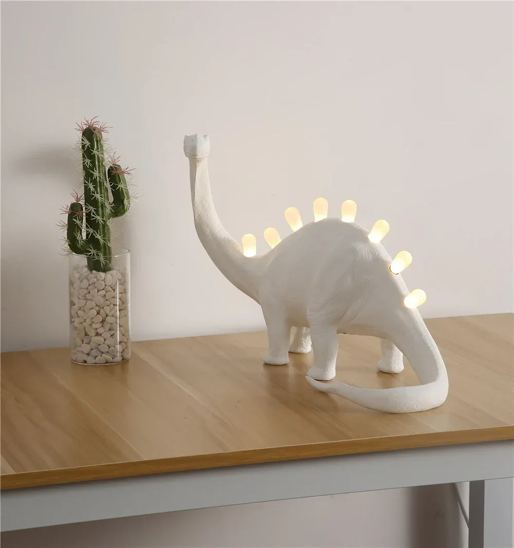 Modern JURASSIC Dinosaur Table Lamps Creative Animal Resin Lamp for Bedroom Home Lamp Cartoon Art Decor Room Decor Lights