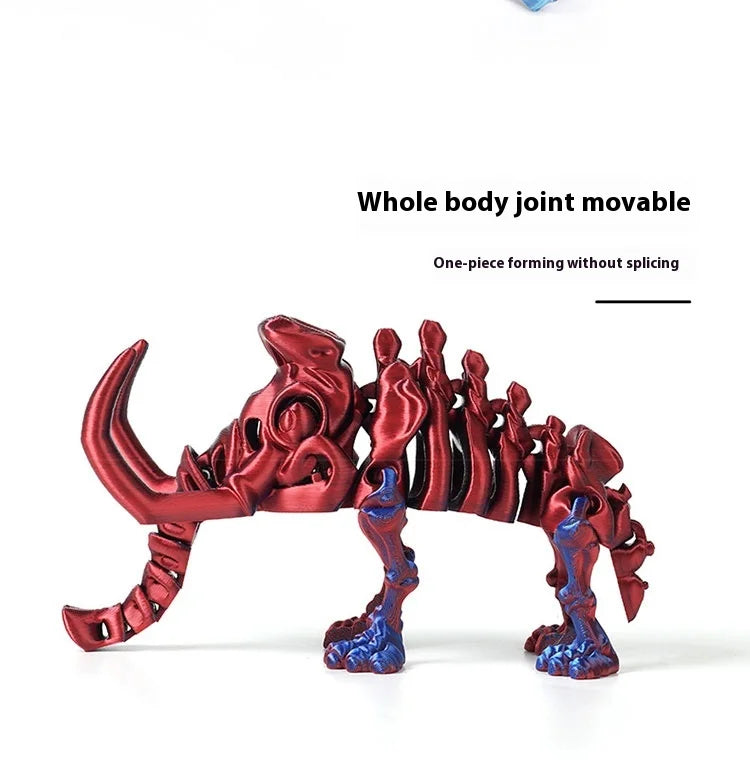 3D Printed Tyrannosaurus Rex Realistic Dinosaur Model Jointed Full Movable Birthday Gift Realistic Animals Decorative Desktop