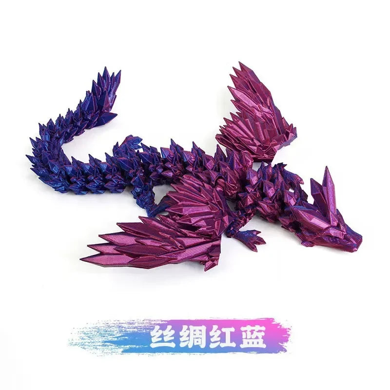 3D Printed Dragon Ornament Desktop Ornament 3d Printed Animals Home Office Craft Printed Figures Christmas Gifts