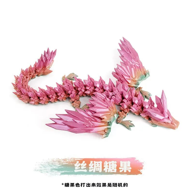 3D Printed Dragon Ornament Desktop Ornament 3d Printed Animals Home Office Craft Printed Figures Christmas Gifts
