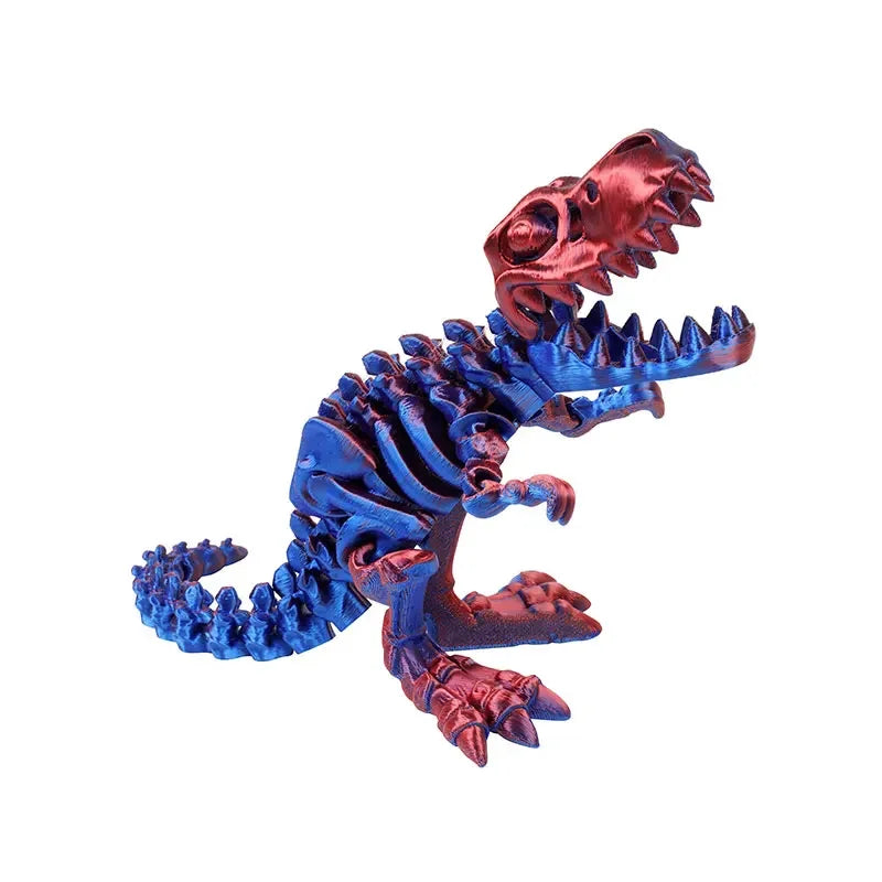 3D Printed Tyrannosaurus Rex Realistic Dinosaur Model Jointed Full Movable Birthday Gift Realistic Animals Decorative Desktop