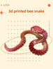 Snake Toy 3D Printed Viper Toy Gem Eye Joints Movable Figure Landscaping Ornaments Office Decoration Home Decorations Decor Toys