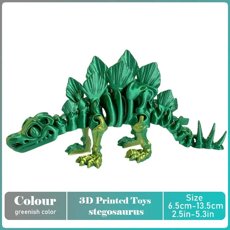 3D Printed Tyrannosaurus Rex Realistic Dinosaur Model Jointed Full Movable Birthday Gift Realistic Animals Decorative Desktop