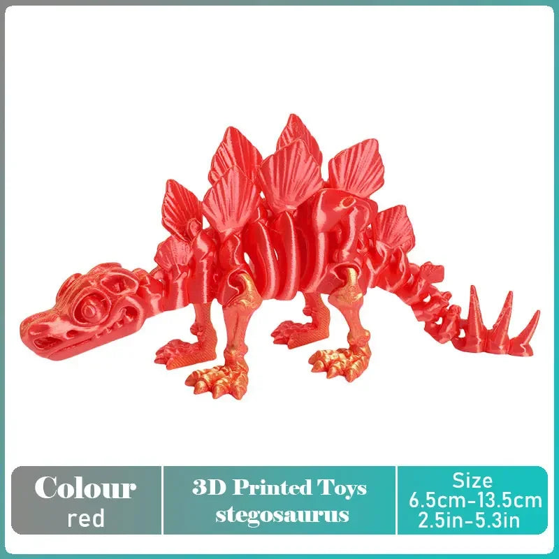 3D Printed Tyrannosaurus Rex Realistic Dinosaur Model Jointed Full Movable Birthday Gift Realistic Animals Decorative Desktop