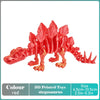 3D Printed Tyrannosaurus Rex Realistic Dinosaur Model Jointed Full Movable Birthday Gift Realistic Animals Decorative Desktop