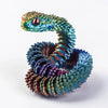 Snake Toy 3D Printed Viper Toy Gem Eye Joints Movable Figure Landscaping Ornaments Office Decoration Home Decorations Decor Toys