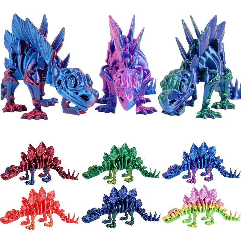3D Printed Tyrannosaurus Rex Realistic Dinosaur Model Jointed Full Movable Birthday Gift Realistic Animals Decorative Desktop