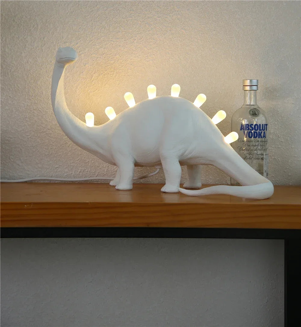 Modern JURASSIC Dinosaur Table Lamps Creative Animal Resin Lamp for Bedroom Home Lamp Cartoon Art Decor Room Decor Lights
