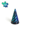 3D Printed Spiral Cone Pyramid Passthrough Sculpture Pass Through Pyramid Toy Mini Vortex Thread illusion Cone Spiral Ornaments