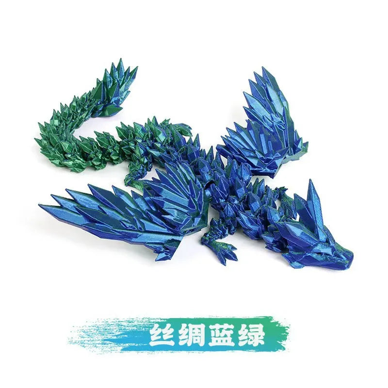 3D Printed Dragon Ornament Desktop Ornament 3d Printed Animals Home Office Craft Printed Figures Christmas Gifts