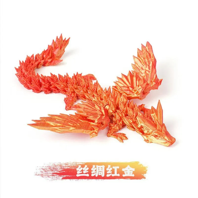 3D Printed Dragon Ornament Desktop Ornament 3d Printed Animals Home Office Craft Printed Figures Christmas Gifts