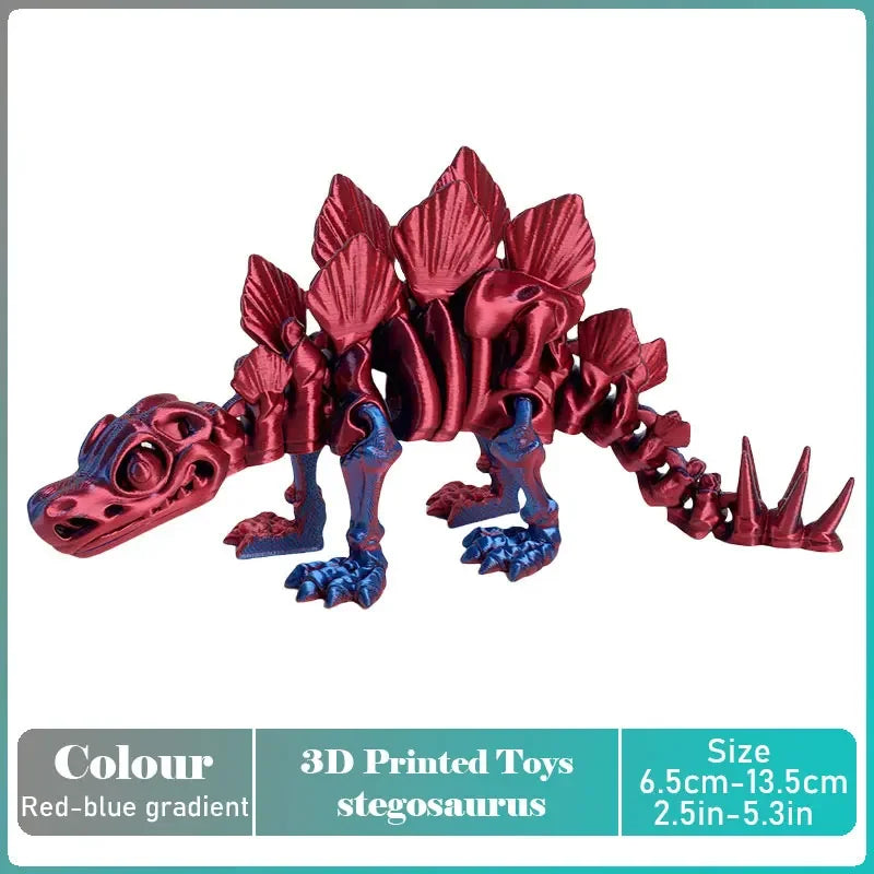 3D Printed Tyrannosaurus Rex Realistic Dinosaur Model Jointed Full Movable Birthday Gift Realistic Animals Decorative Desktop