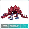 3D Printed Tyrannosaurus Rex Realistic Dinosaur Model Jointed Full Movable Birthday Gift Realistic Animals Decorative Desktop