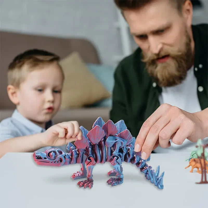 3D Printed Tyrannosaurus Rex Realistic Dinosaur Model Jointed Full Movable Birthday Gift Realistic Animals Decorative Desktop