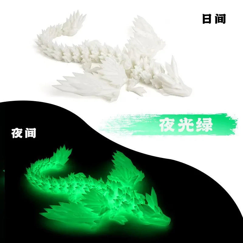 3D Printed Dragon Ornament Desktop Ornament 3d Printed Animals Home Office Craft Printed Figures Christmas Gifts