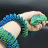 Snake Toy 3D Printed Viper Toy Gem Eye Joints Movable Figure Landscaping Ornaments Office Decoration Home Decorations Decor Toys