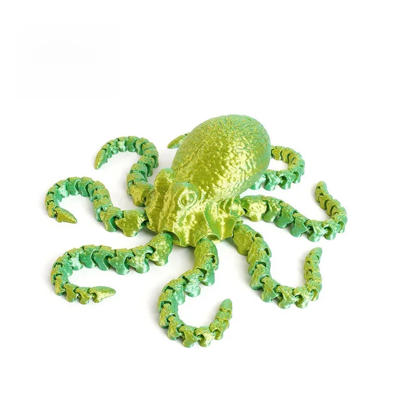 3D Printed Octopus Ornament Creative Animal Landscape Decorations Simulated Octopus Desktop Home Model Party Children's Gift