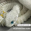 Snake Toy 3D Printed Viper Toy Gem Eye Joints Movable Figure Landscaping Ornaments Office Decoration Home Decorations Decor Toys