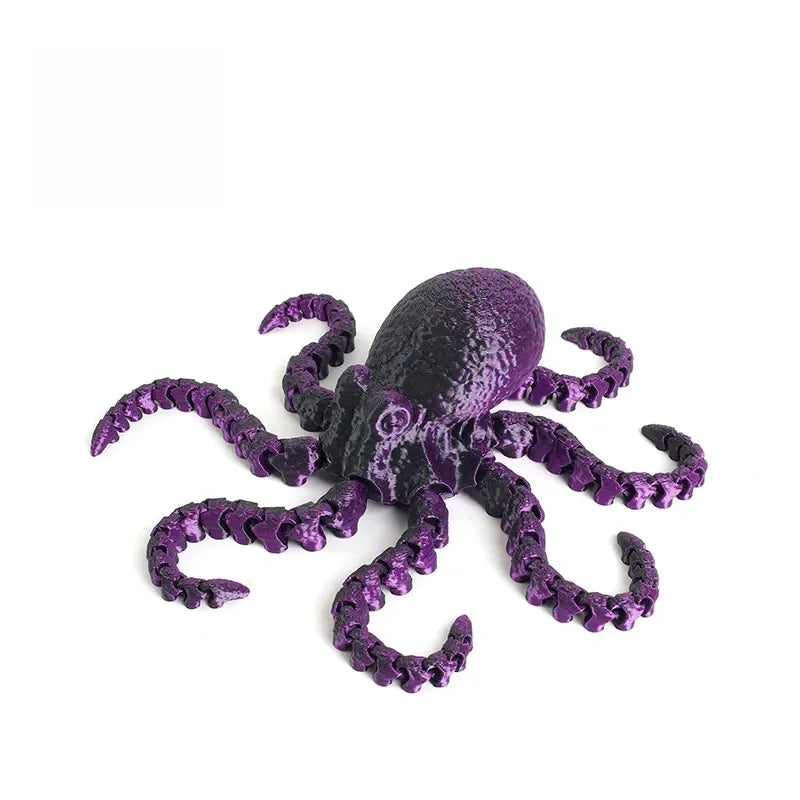 3D Printed Octopus Ornament Creative Animal Landscape Decorations Simulated Octopus Desktop Home Model Party Children's Gift