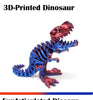 3D Printed Tyrannosaurus Rex Realistic Dinosaur Model Jointed Full Movable Birthday Gift Realistic Animals Decorative Desktop
