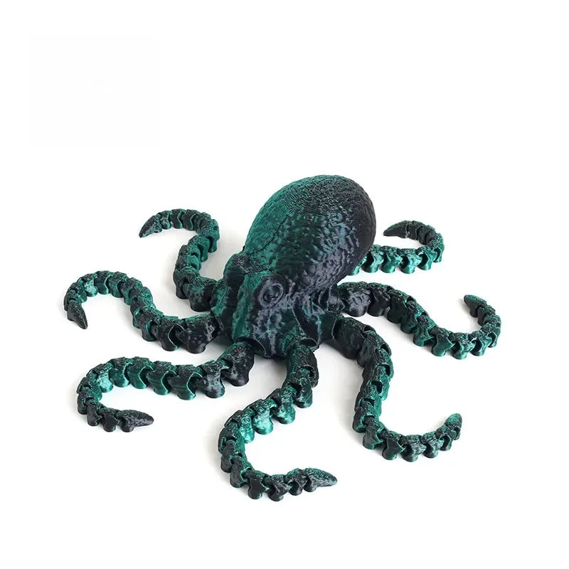 3D Printed Octopus Ornament Creative Animal Landscape Decorations Simulated Octopus Desktop Home Model Party Children's Gift