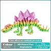 3D Printed Tyrannosaurus Rex Realistic Dinosaur Model Jointed Full Movable Birthday Gift Realistic Animals Decorative Desktop