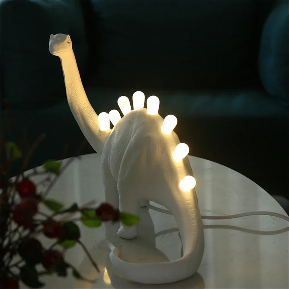 Modern JURASSIC Dinosaur Table Lamps Creative Animal Resin Lamp for Bedroom Home Lamp Cartoon Art Decor Room Decor Lights