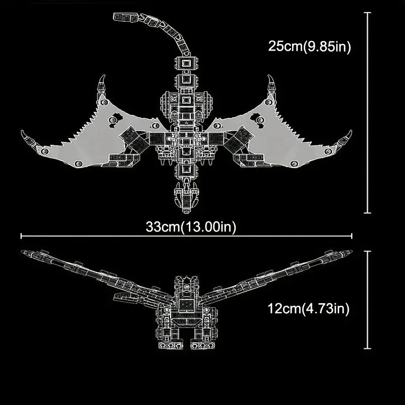 332PCS Master Wu Battle Dragon Building Block set gift and model technology building block children toy gift