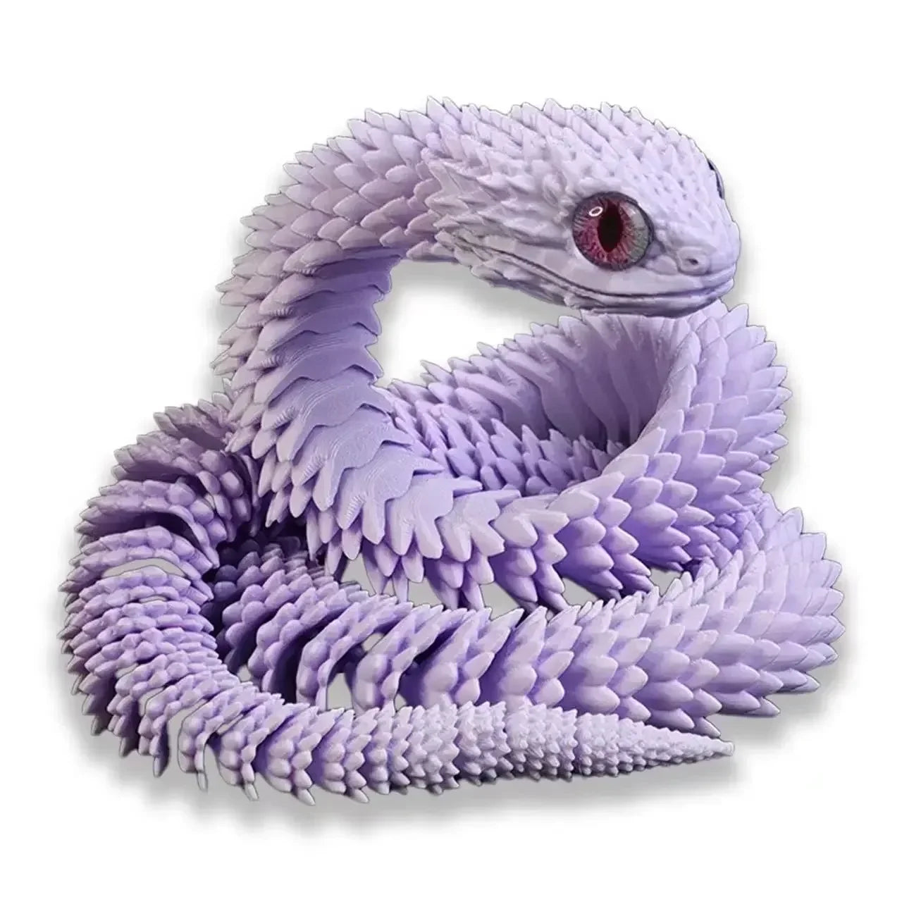 Snake Toy 3D Printed Viper Toy Gem Eye Joints Movable Figure Landscaping Ornaments Office Decoration Home Decorations Decor Toys