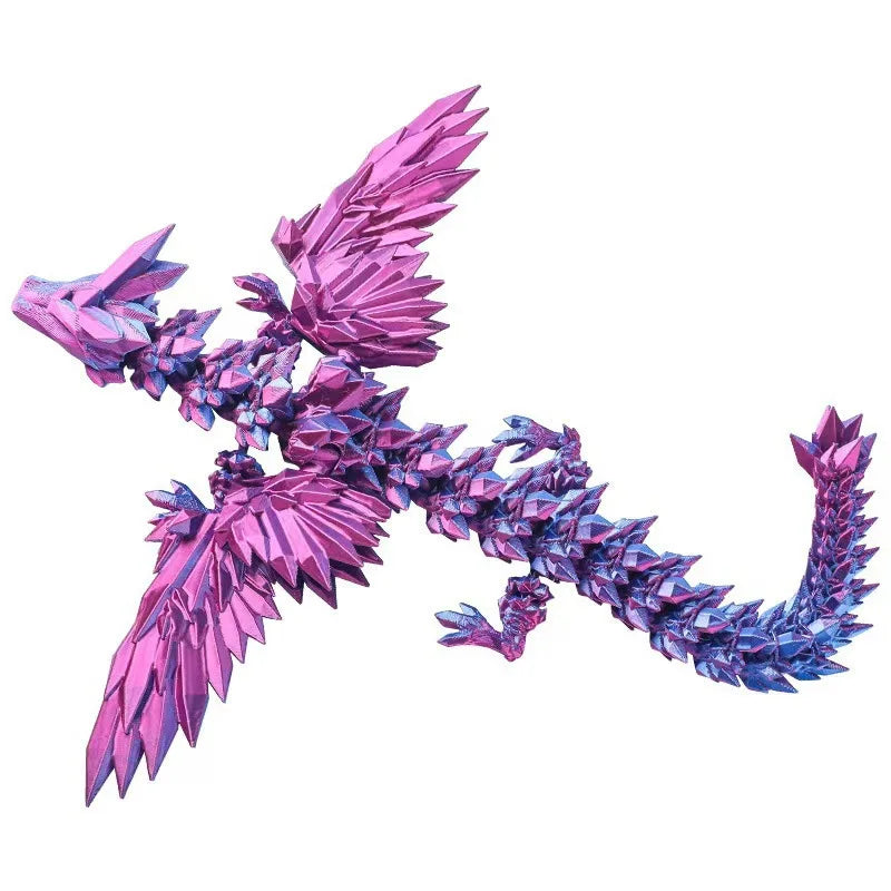 3D Printed Dragon Ornament Desktop Ornament 3d Printed Animals Home Office Craft Printed Figures Christmas Gifts