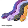 Snake Toy 3D Printed Viper Toy Gem Eye Joints Movable Figure Landscaping Ornaments Office Decoration Home Decorations Decor Toys